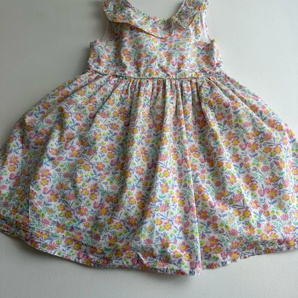 Tommy Bahama girl size 6 floral line‎ ruffle sleeveless dress with back bow